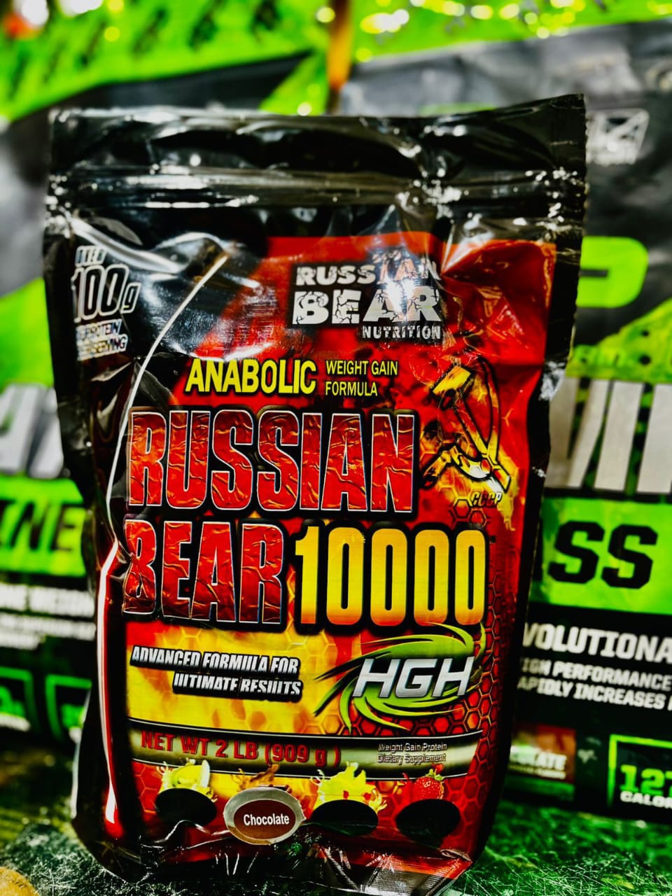 Russian Bear 10000 – 2lb 🍫 | Hardcore Weight Gainer with 100g+ Protein 💥