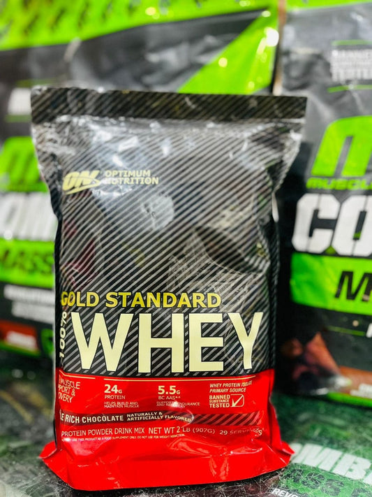 ON OPTIMUM NUTRITION WHEY PROTEIN GOLD STANDARD 2LB (CHOCOLATE 🍫)