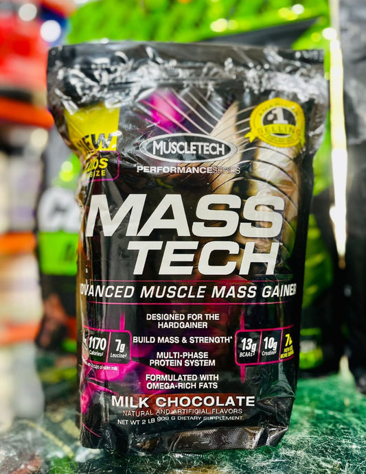 MuscleTech Mass Tech Extreme 2000 – 2lb 🍫 | Hardcore Mass Gainer with 80g Protein & 2,350 Calories 💥